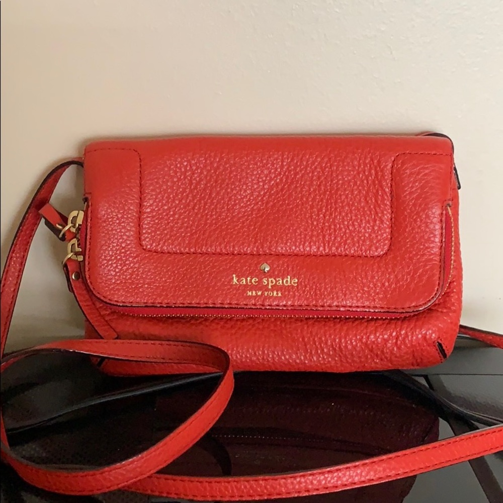 Kate Spade scarlet red crossbody bag